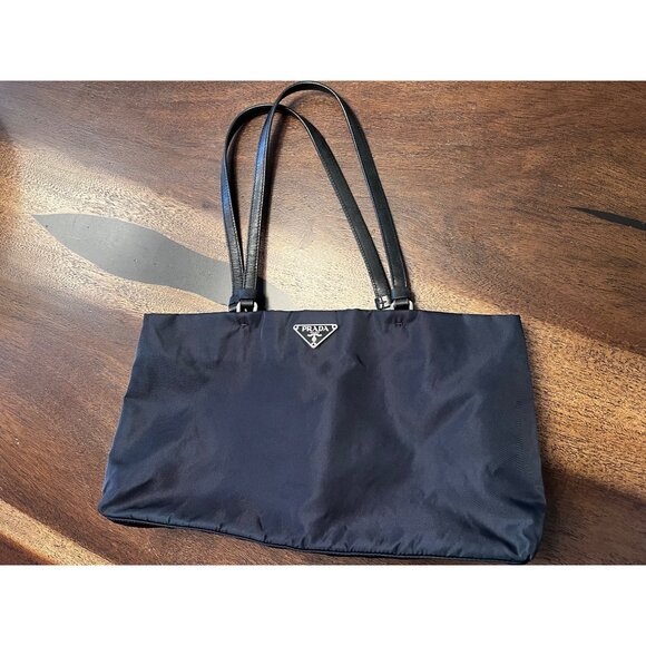 Prada East West Black Nylon Tote - Picture 1 of 12